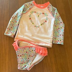 Cat and Jack 2T two piece swim suit